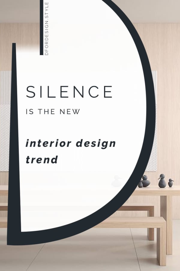 What if silence were the new interior design trend?. Pin it.