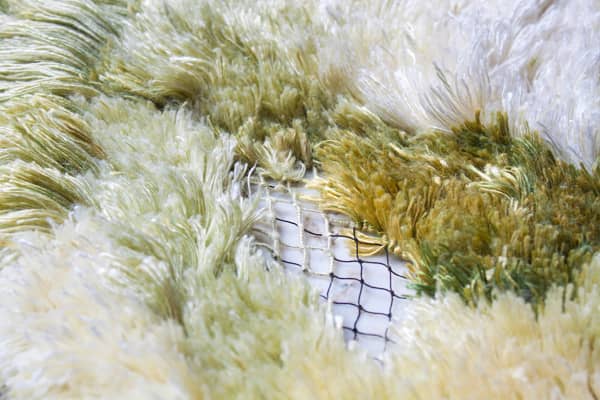 Close up of the texture of the rug.