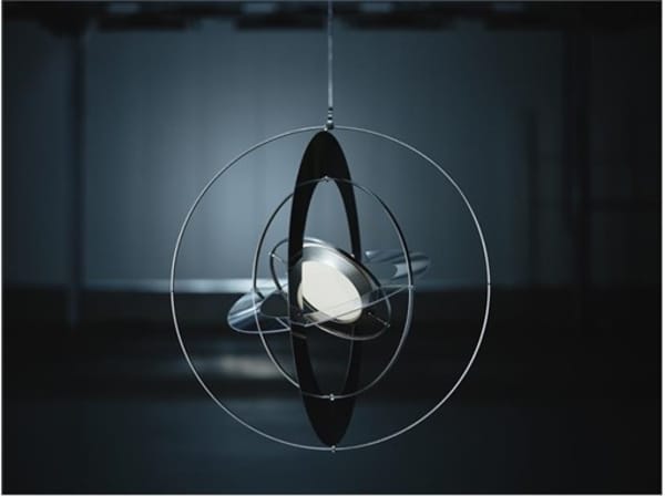 A sun powered pendant light from IKEA's SAMMANLÄNKAD collection.