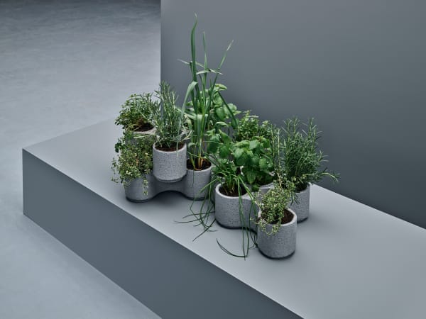 The stackable planters designed by Tom Dixon for IKEA.