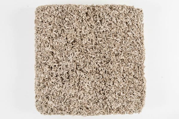 Close-up of a hemp concrete brick.