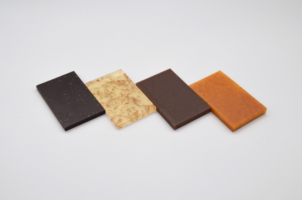 Samples of Chips Board potato-waste biomaterial.<span class="sr-only"> (opened in a new window/tab)</span>
