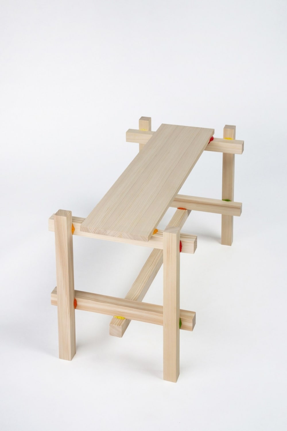 Wooden bench kept together with a candy-based glue.<span class="sr-only"> (opened in a new window/tab)</span>