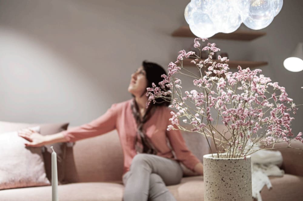 Me on a pink sofa.<span class="sr-only"> (opened in a new window/tab)</span>