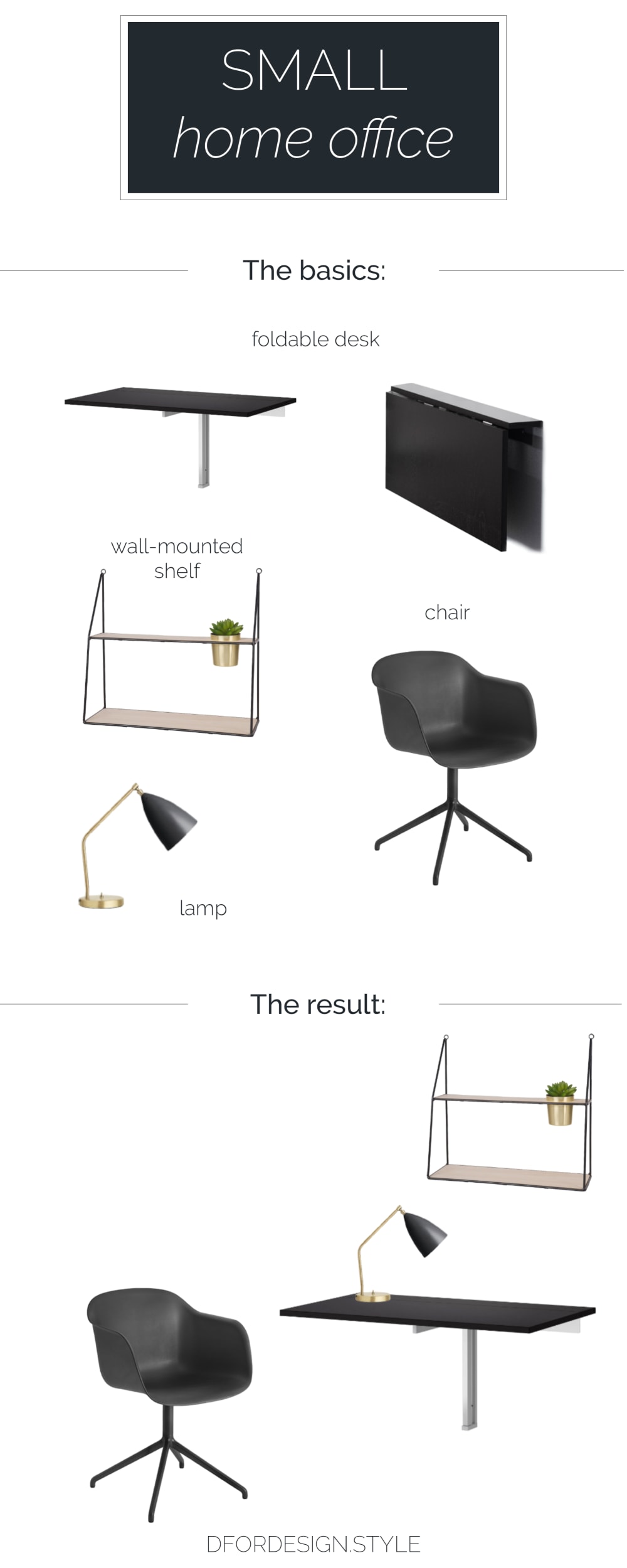 Small home office desk with foldable table.<span class="sr-only"> (opened in a new window/tab)</span>
