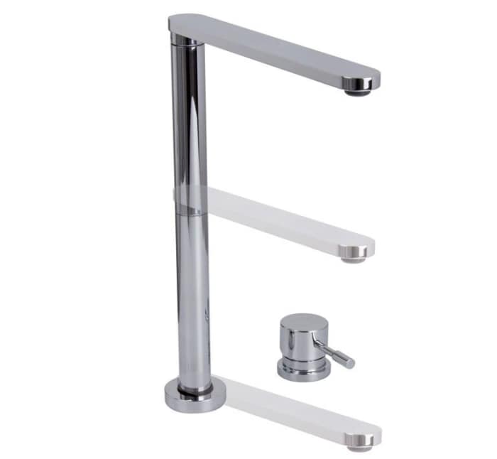 Invisible faucet, that lowers when not in use leaving a totally invisible kitchen.