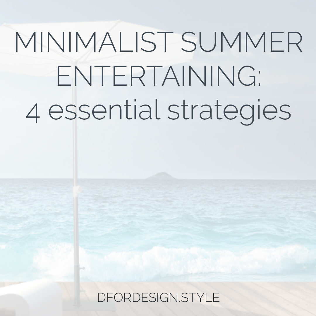 Minimalist summer entertaining. Pin It.