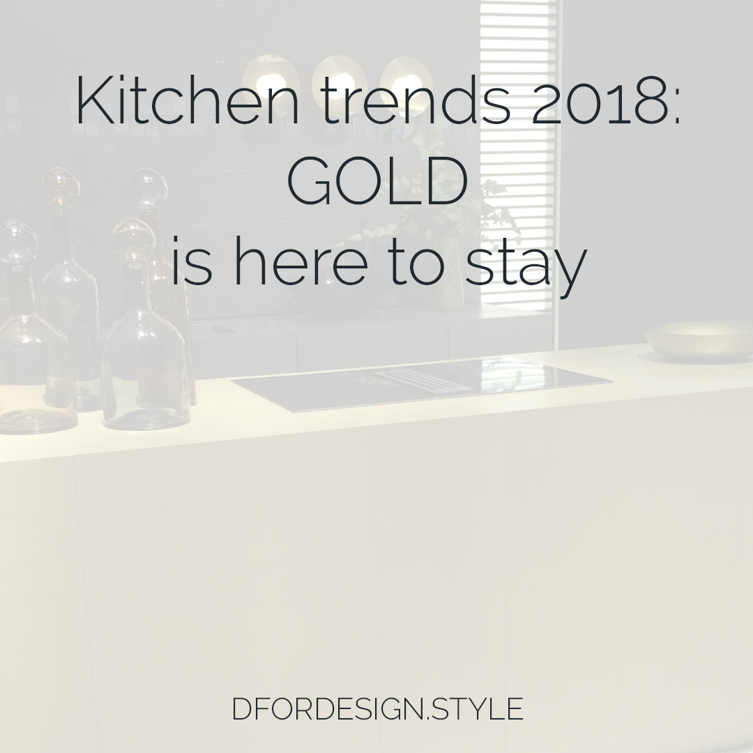 Gold kitchen trend. Pin It.