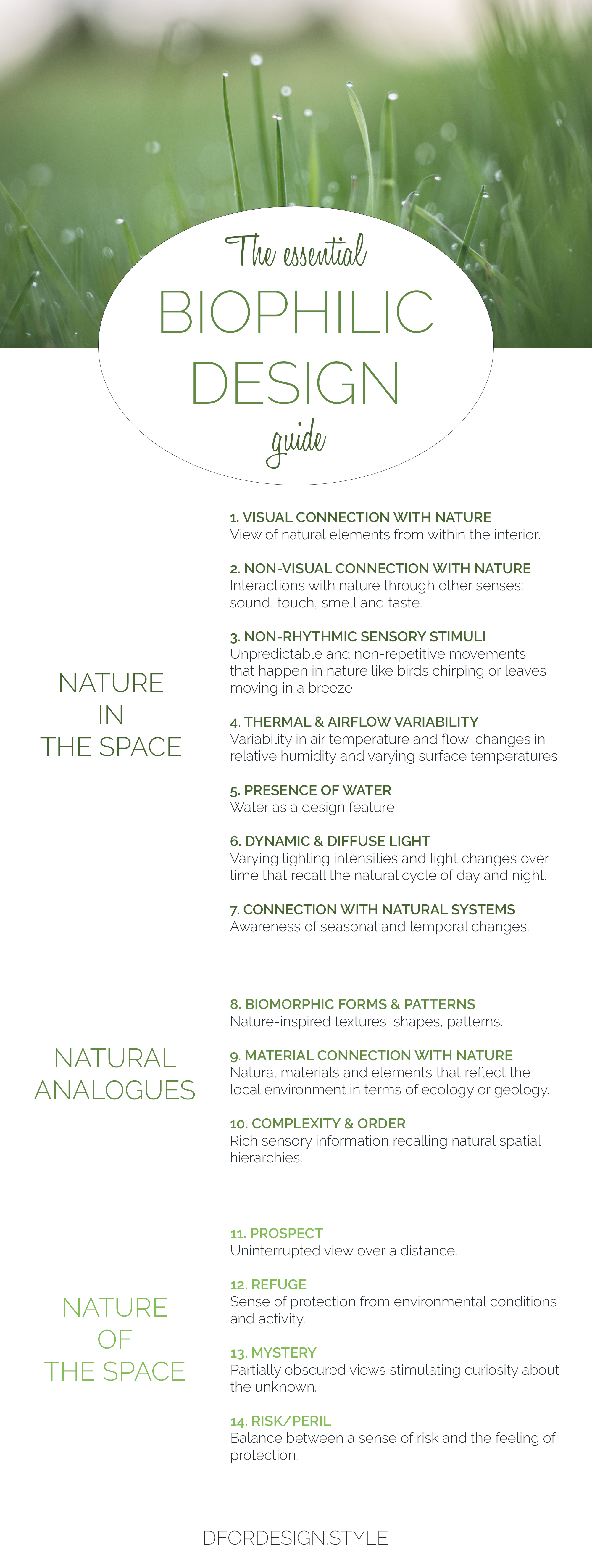 Infographic, biophilic design.