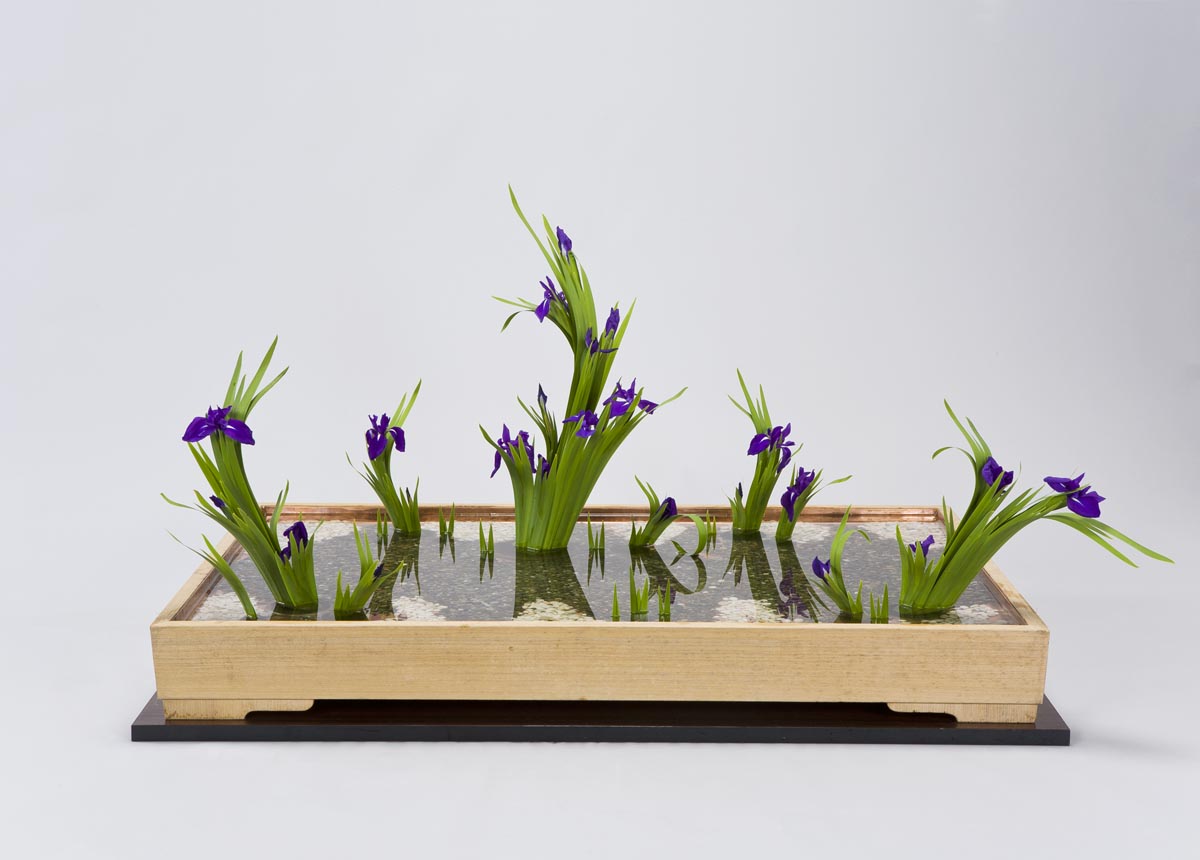 Small Ikebana arrangement, perfect décor in a minimalist interior.