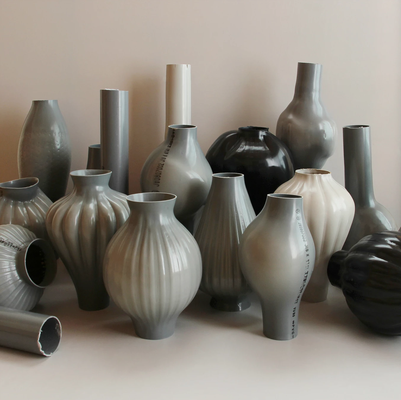 Kodai Iwamoto Design recycled plastic vases.