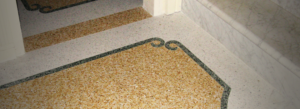 Original Venetian terrazzo flooring.