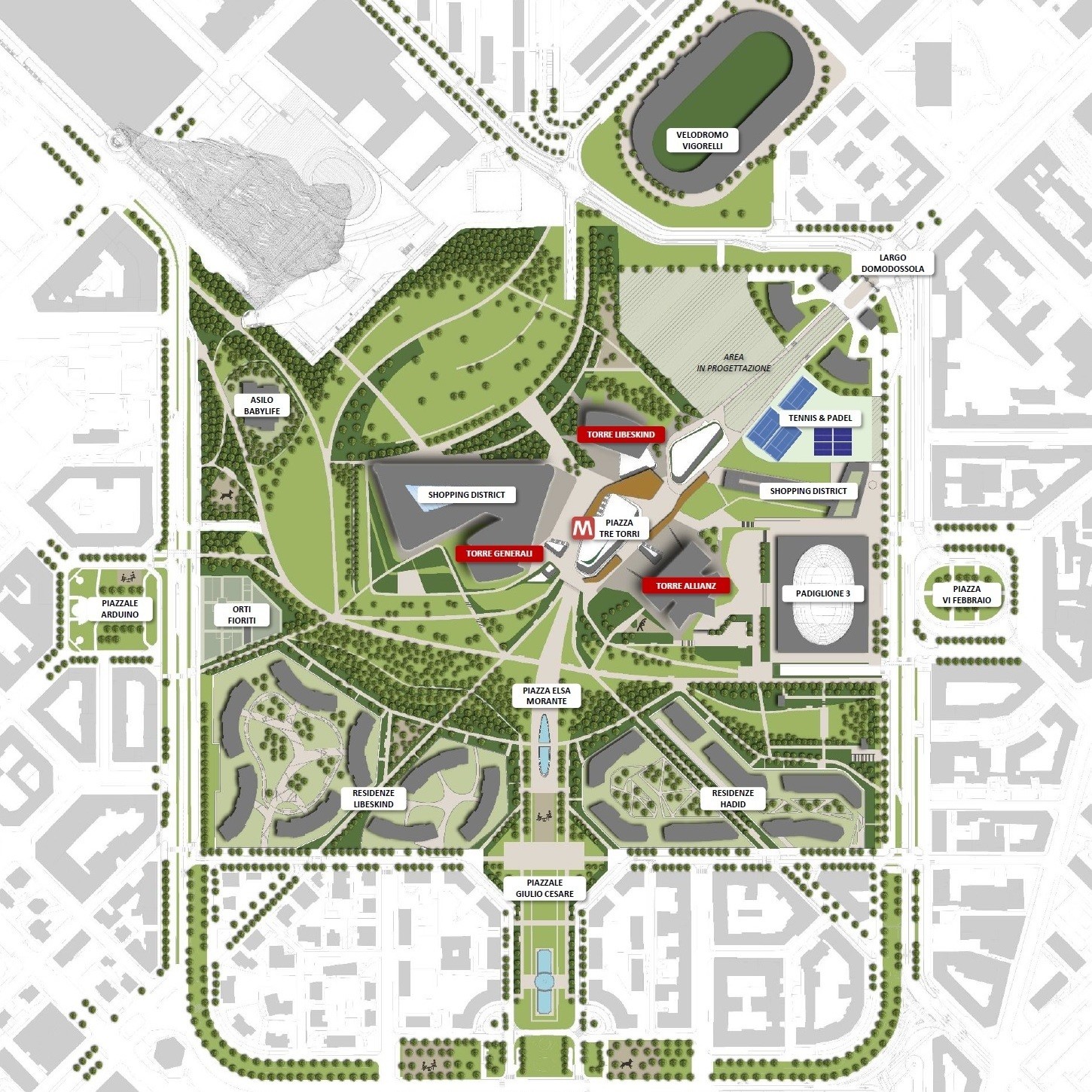 Plan of CityLife.