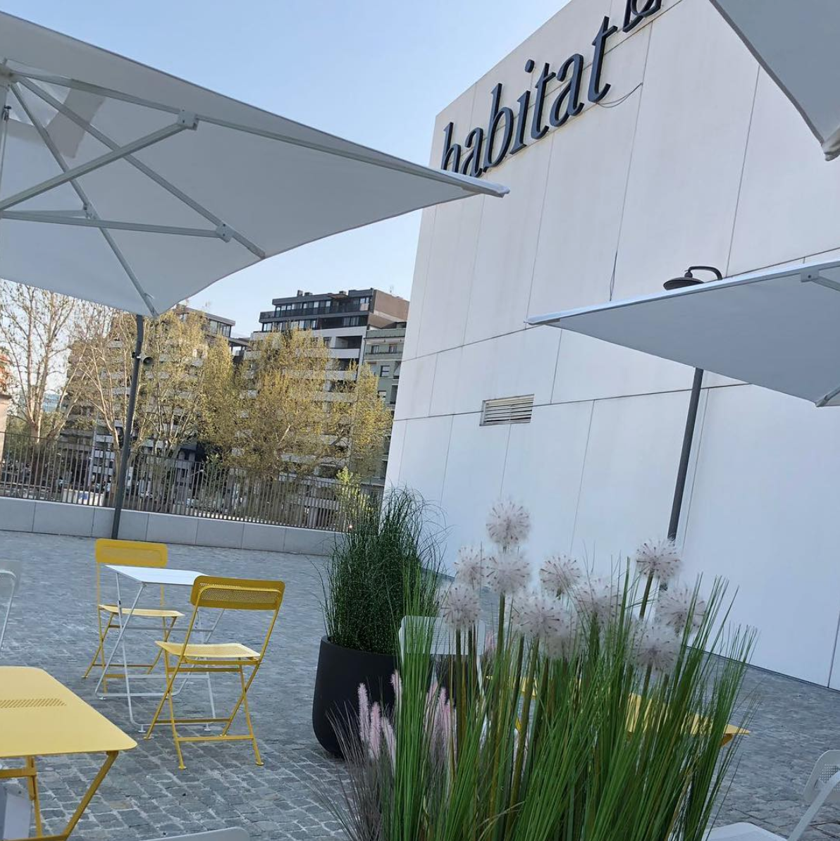 View of the Habitat store in CityLife shopping district.