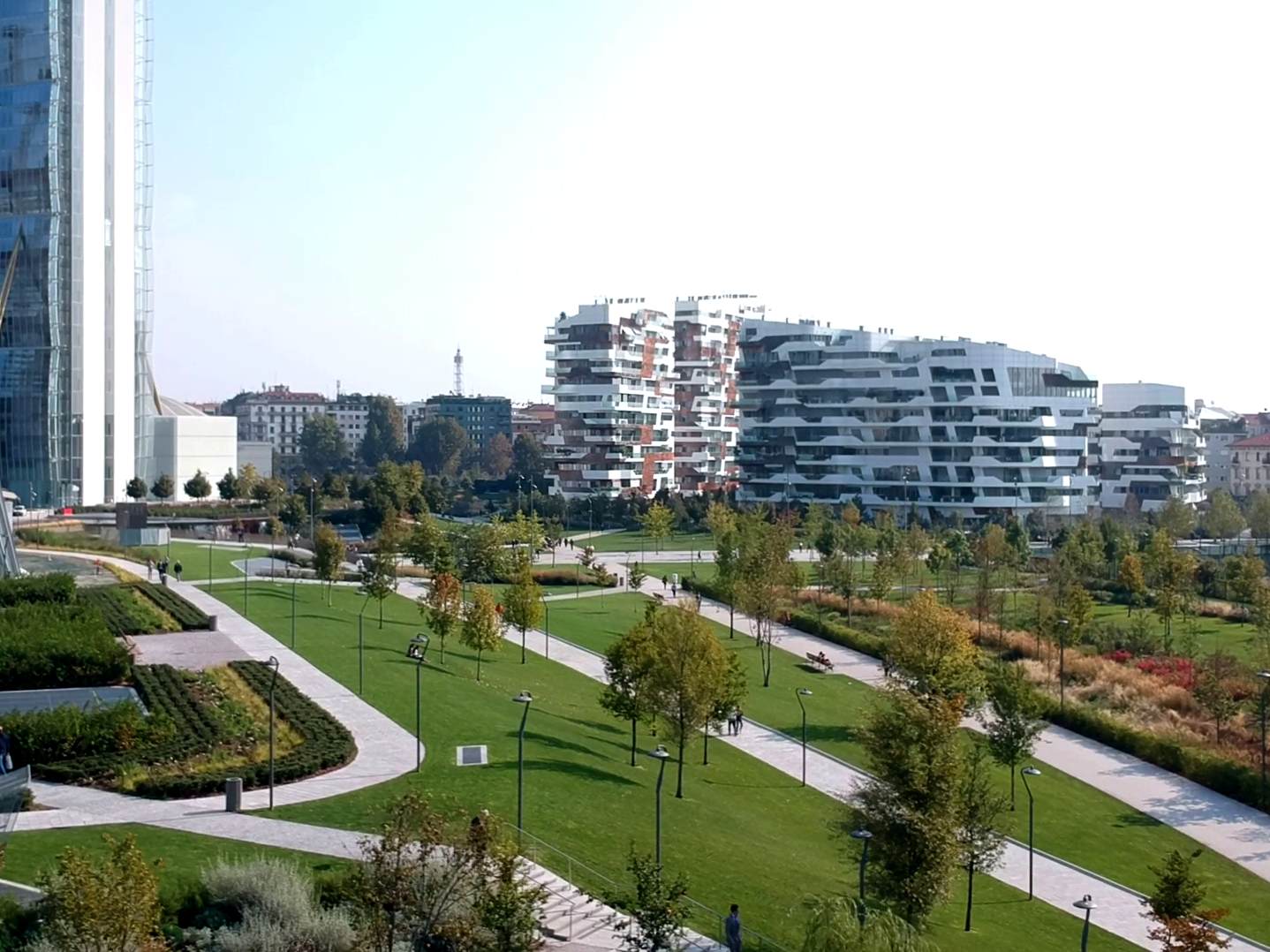 Biophilic park in CityLife.