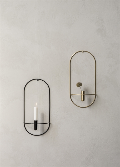 Oval pendant vase and candle holder.