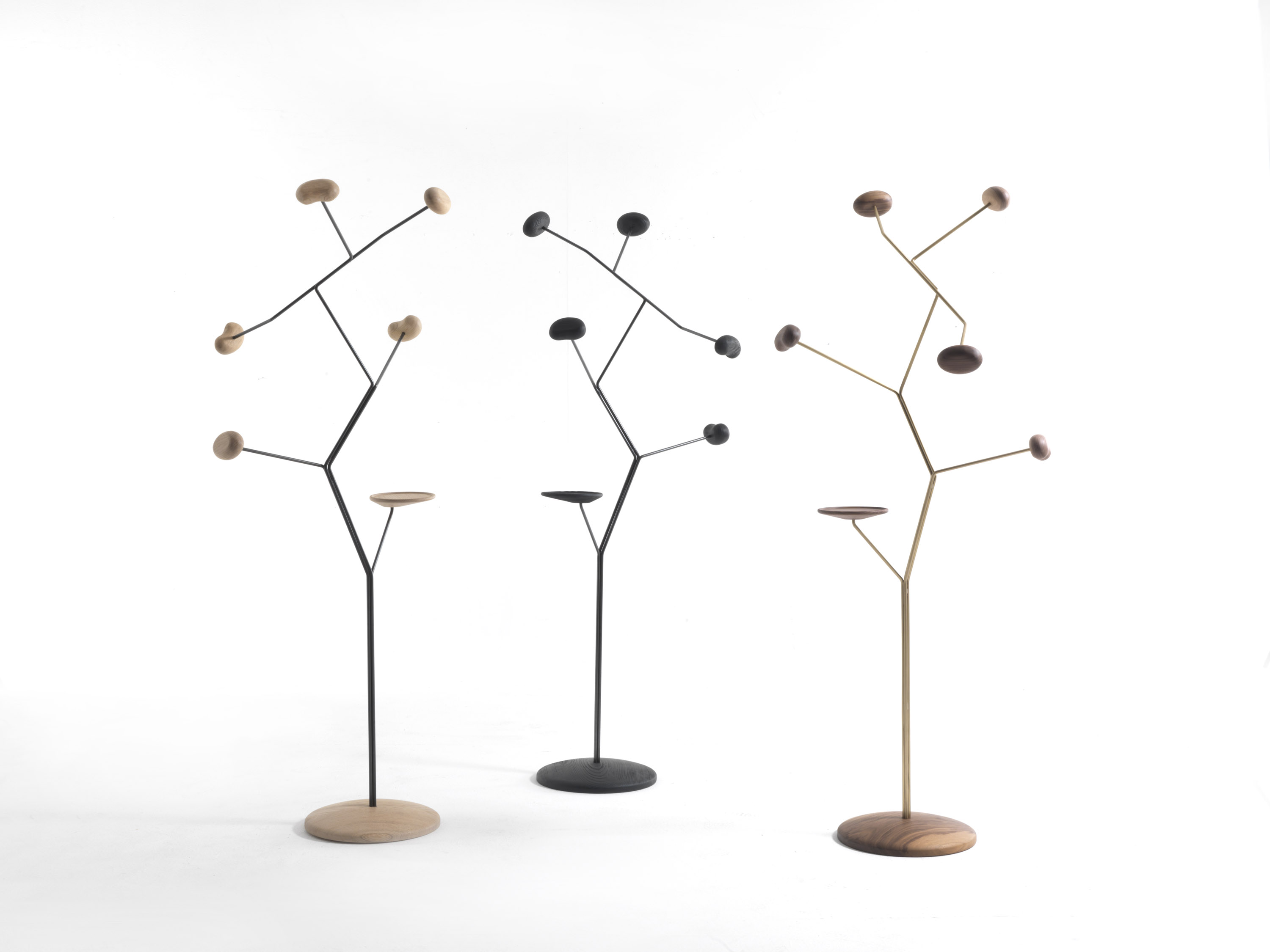 Sculptural coat rack.