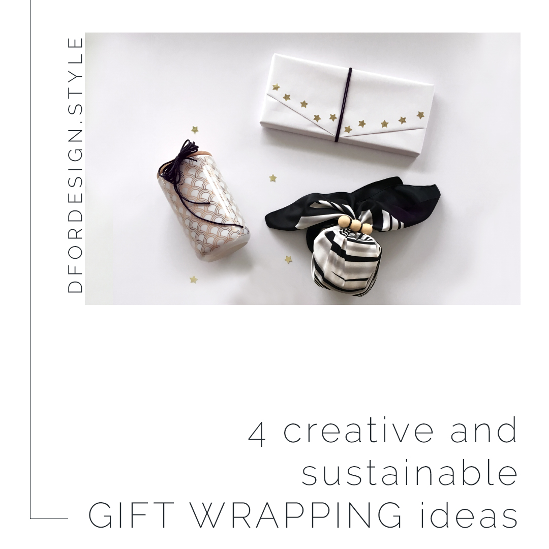 4 creative and sustainable gift wrapping ideas. Pin it.
