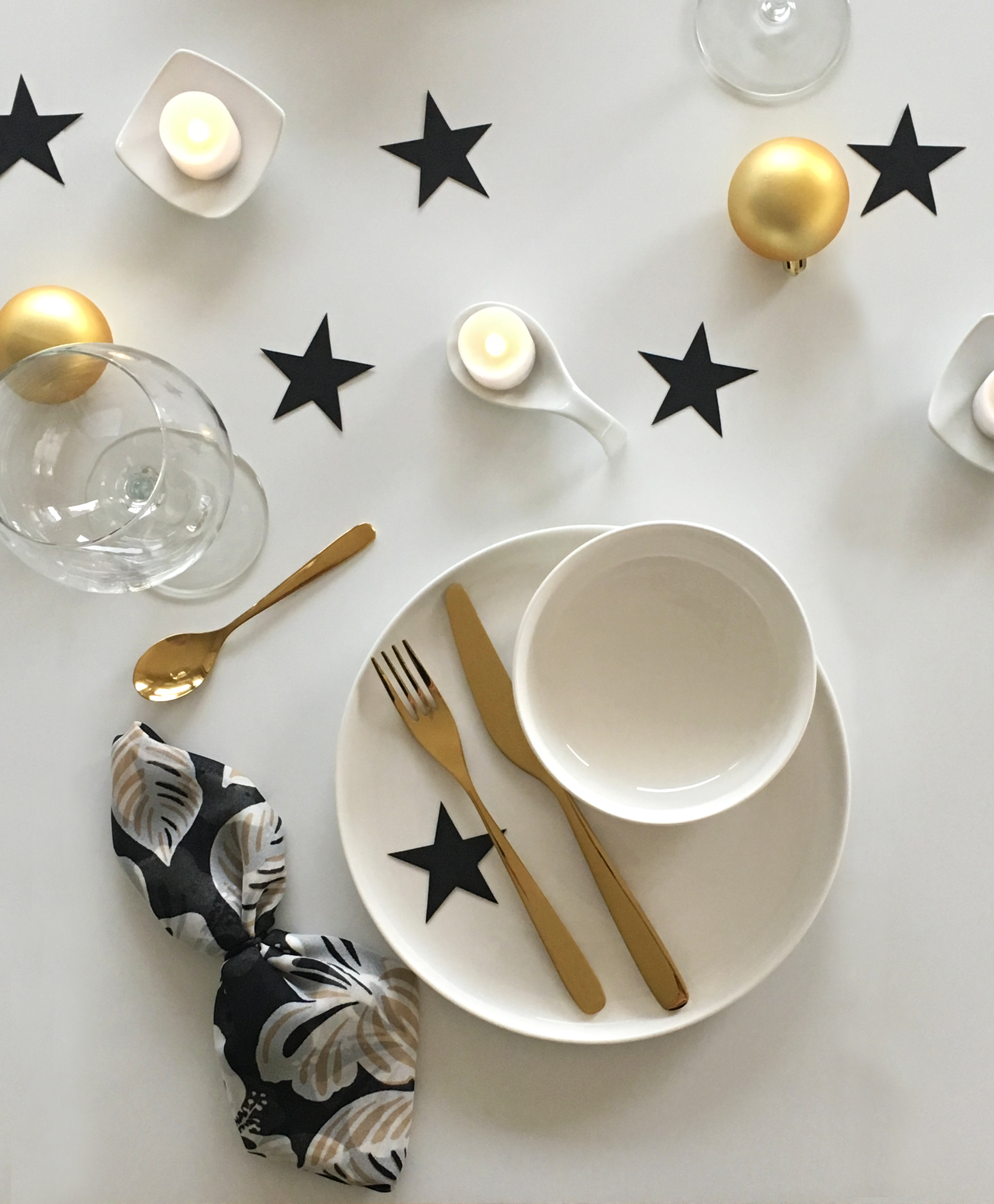 Close-up view of the place setting.
