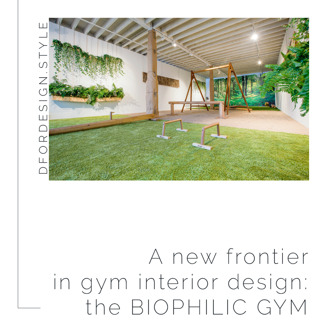 A new frontier in gym interior design: the biophilic gym. Pin it.