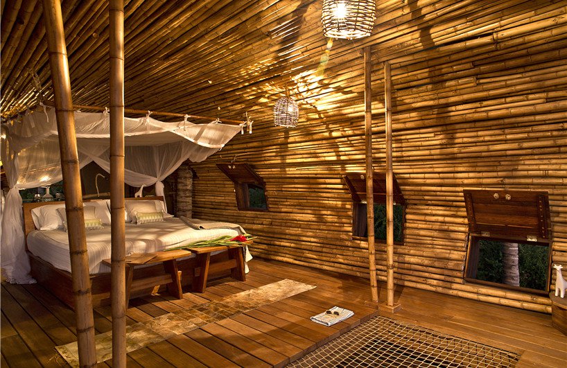 View of the bed.
