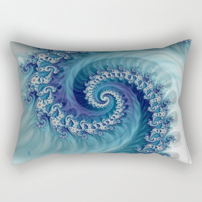 Cushion cover printed with a fractal pattern.