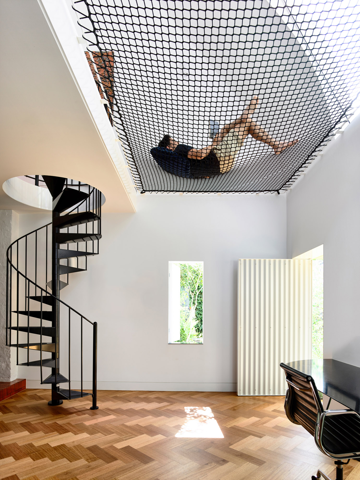 Hammock flooring.