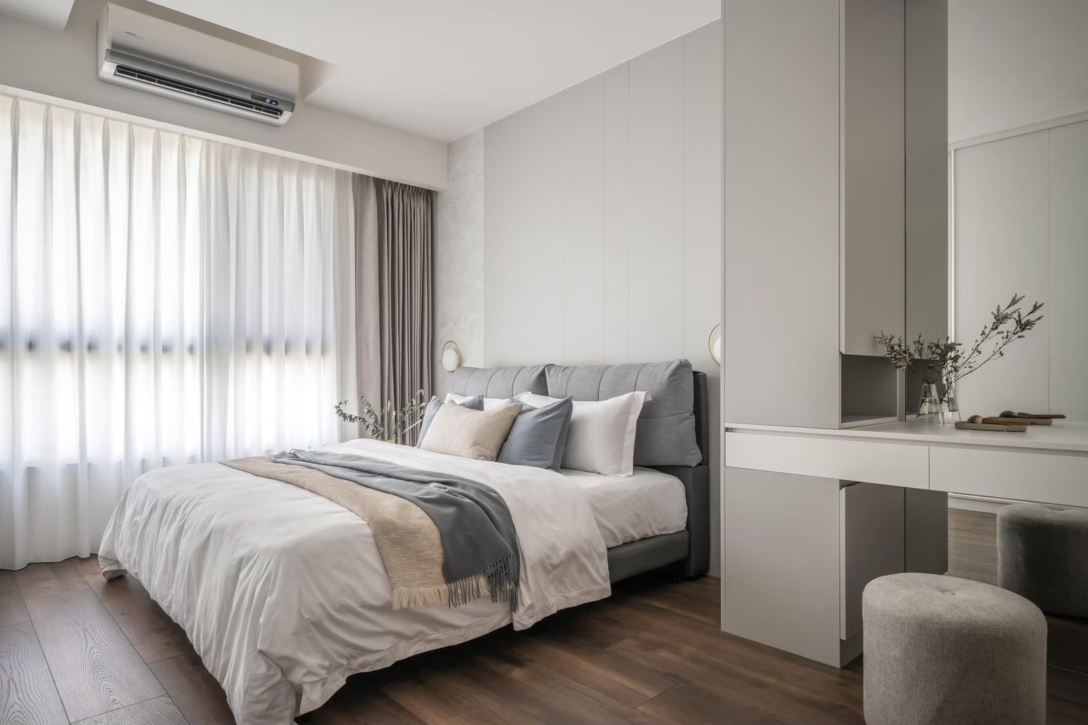 主臥室遮光窗簾-三級遮光布料-完美睡眠環境