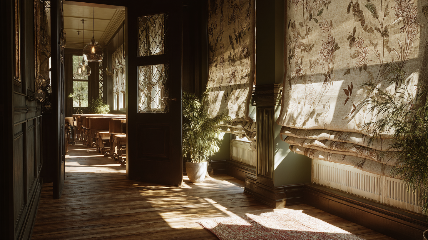 民宿客房羅馬簾-精緻品味-住宿空間設計