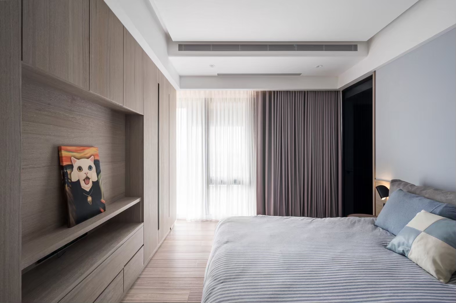 主臥蛇行簾-私密空間-完美遮光