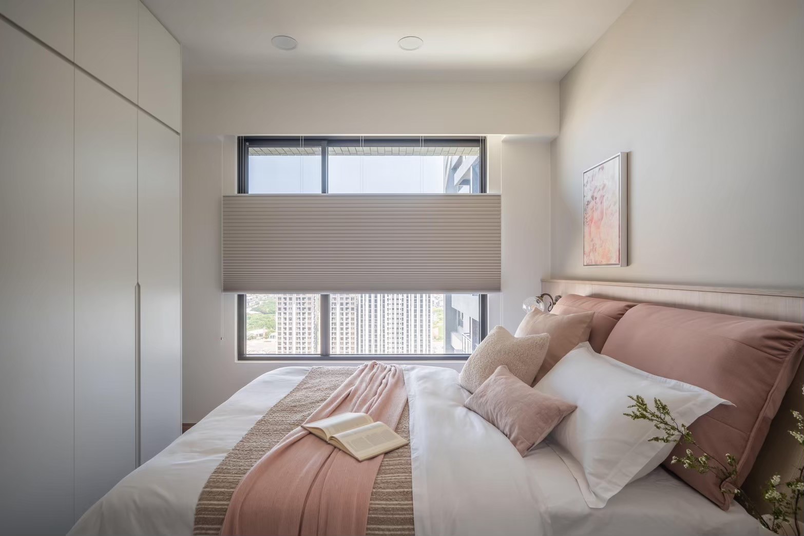 西曬房間風琴簾-隔熱節能-降溫效果