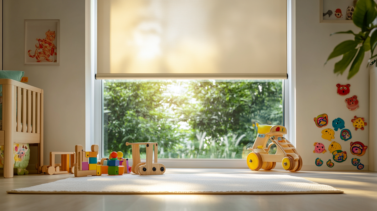 電動無繩窗簾-電動捲簾