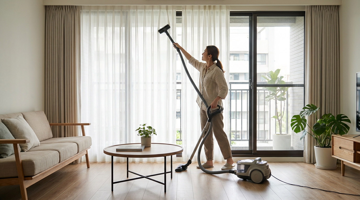 落地窗窗簾常見問題：清潔、價格、電動化一次解答