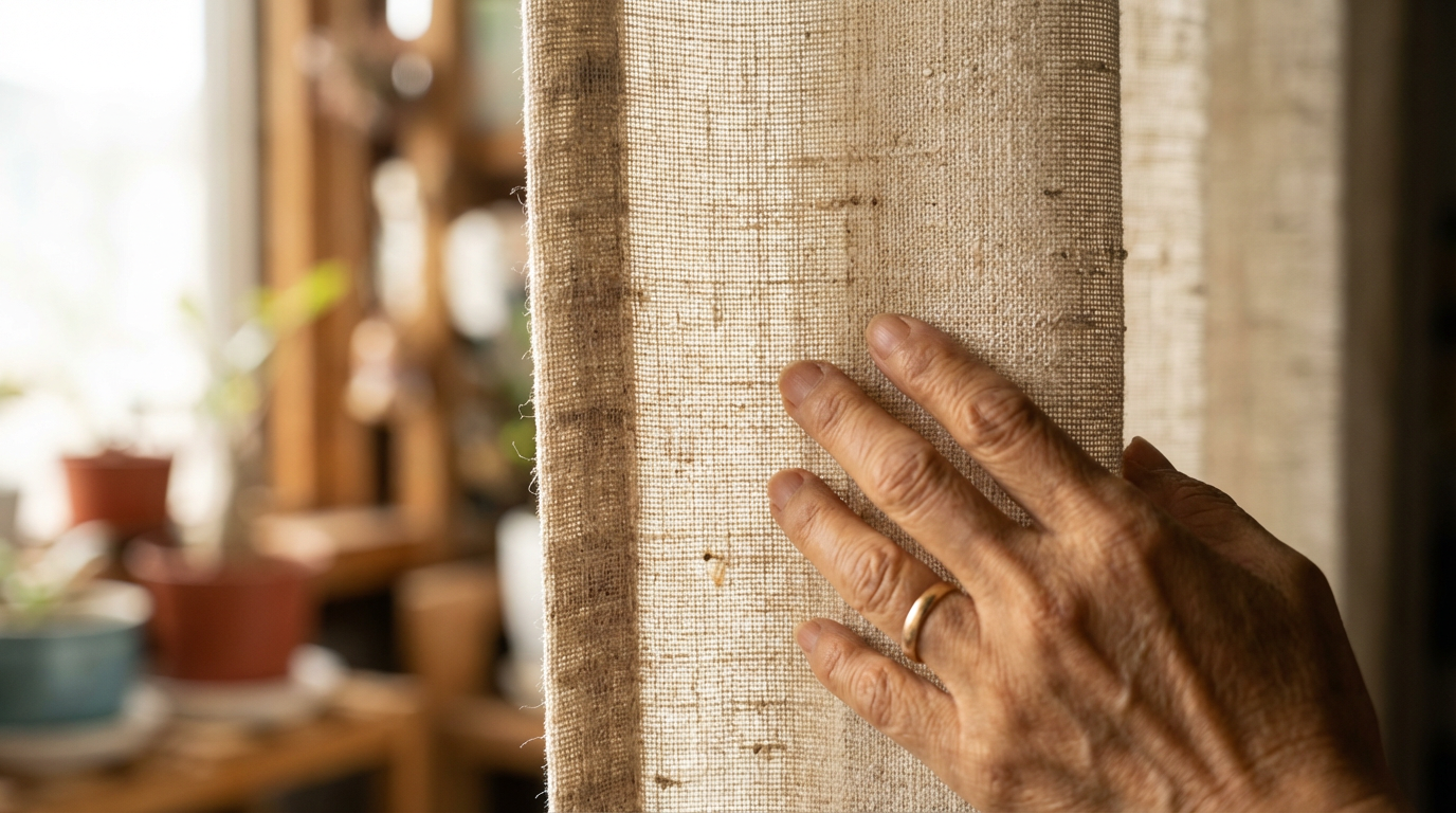 無印風窗簾的核心是「材質」而非顏色