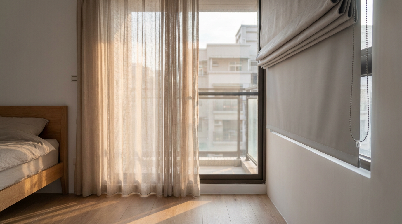 透光性與隱私的平衡：無印風窗簾的功能性選擇