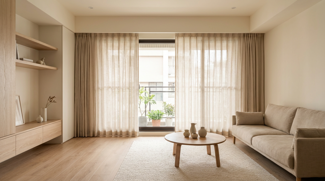 選對窗簾，讓無印風空間從「還可以」變成「很到位」