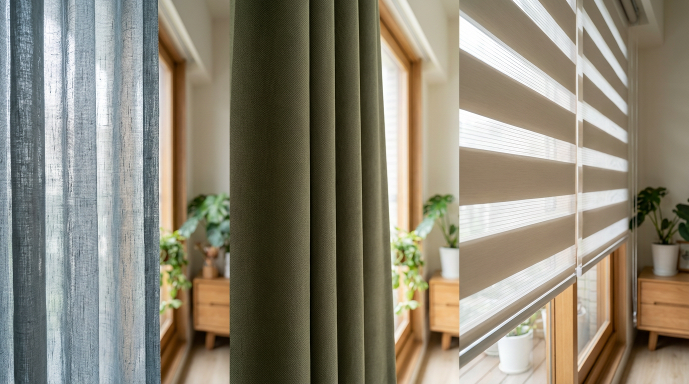 莫蘭迪色窗簾的材質挑選:遮光、透光該選哪一種?
