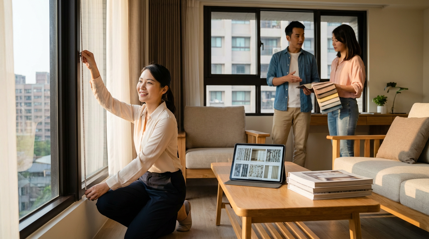 專業窗簾軌道服務怎麼選:從丈量到安裝的完整流程