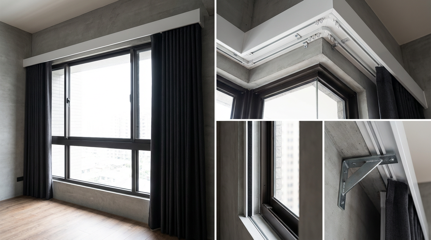 遮光簾的安裝方式會影響效果?窗簾盒、軌道、側邊處理的重點