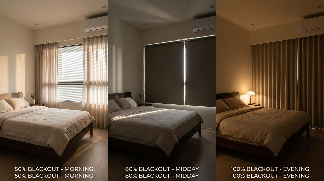 遮光率怎麼挑？不同空間需要的遮光程度大不同