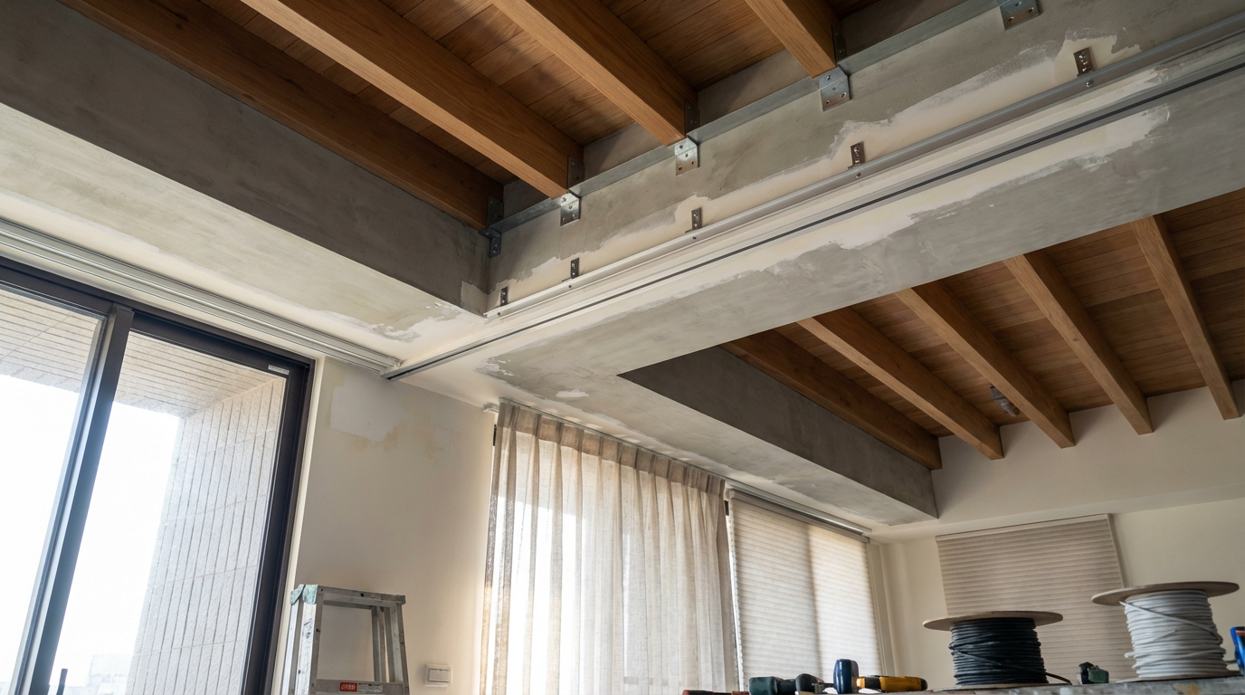 天花板條件評估：不是每個空間都適合直接安裝軌道