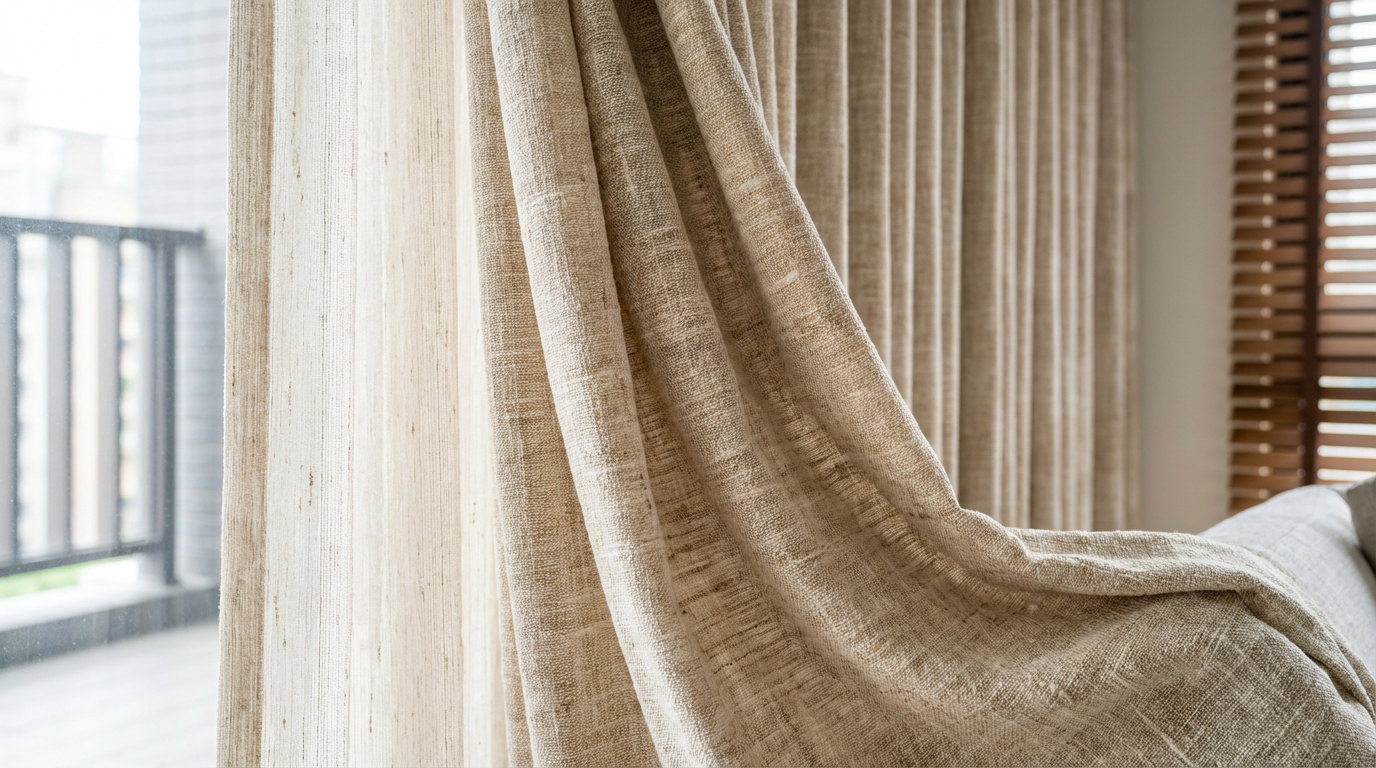 布料與軌道的搭配學問：決定窗簾的垂墜質感