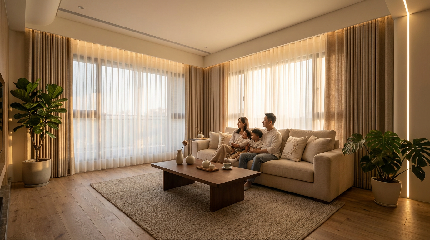 客廳窗簾為什麼這麼重要?從光影到氛圍的關鍵角色