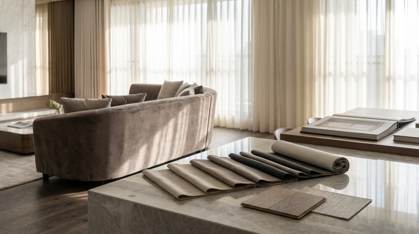 客廳窗簾配色與材質:如何搭配出高級感與和諧氛圍