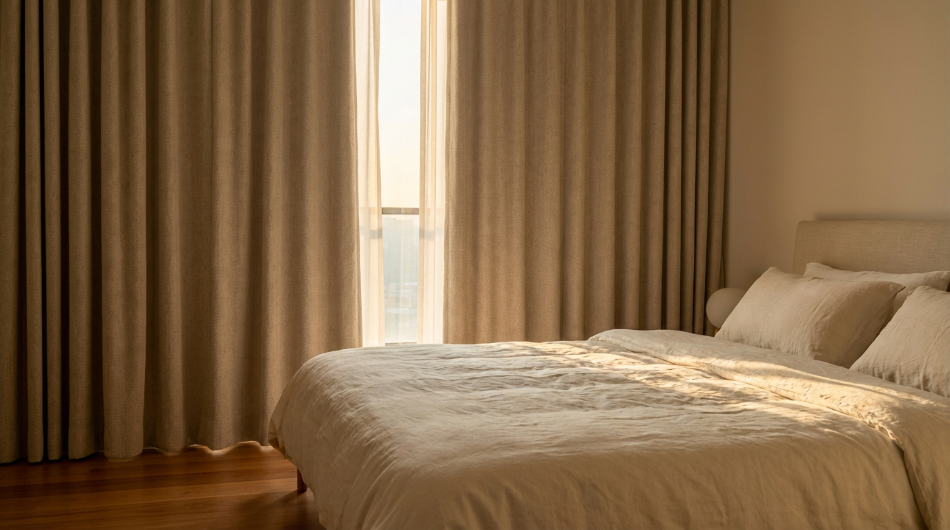 臥室窗簾的核心功能:遮光、隱私與溫度調節