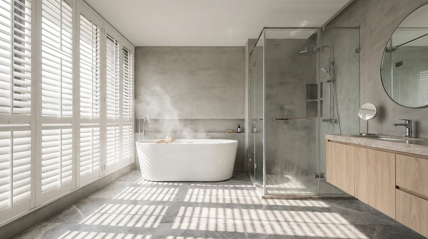 浴室為什麼需要 Shutters 百葉窗?從空間特性談起