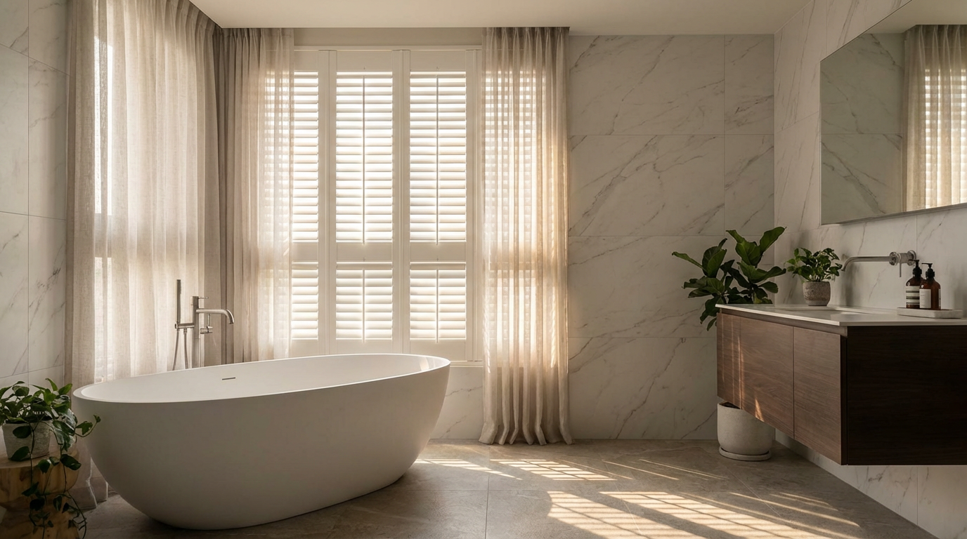 打造理想浴室氛圍:Shutters 與空間美學的完美結合