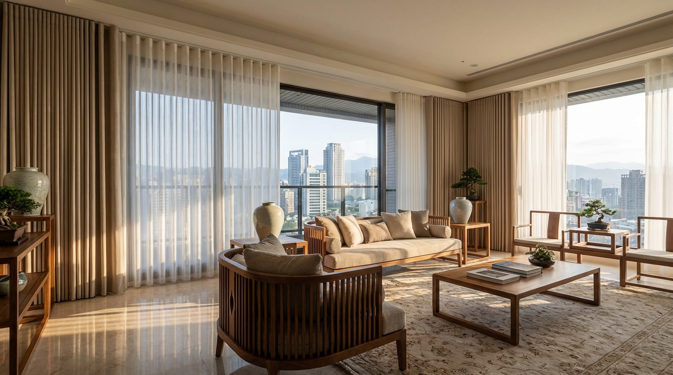 布質窗簾家族:從經典到當代的優雅演繹