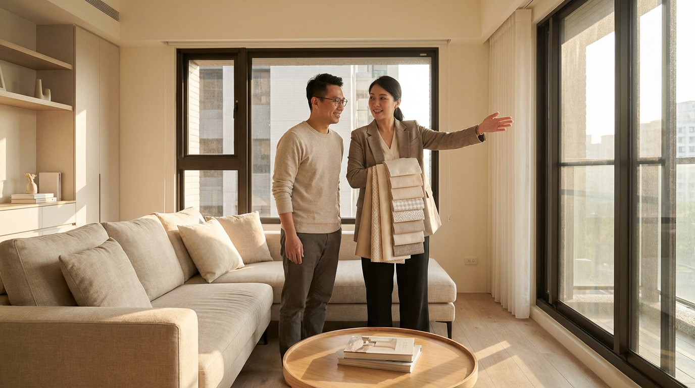 從選色到落地：沐馨團隊的調光簾顏色諮詢流程