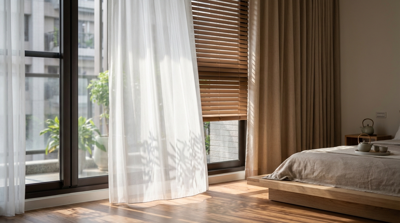 混搭的藝術:雙層窗飾如何創造空間層次